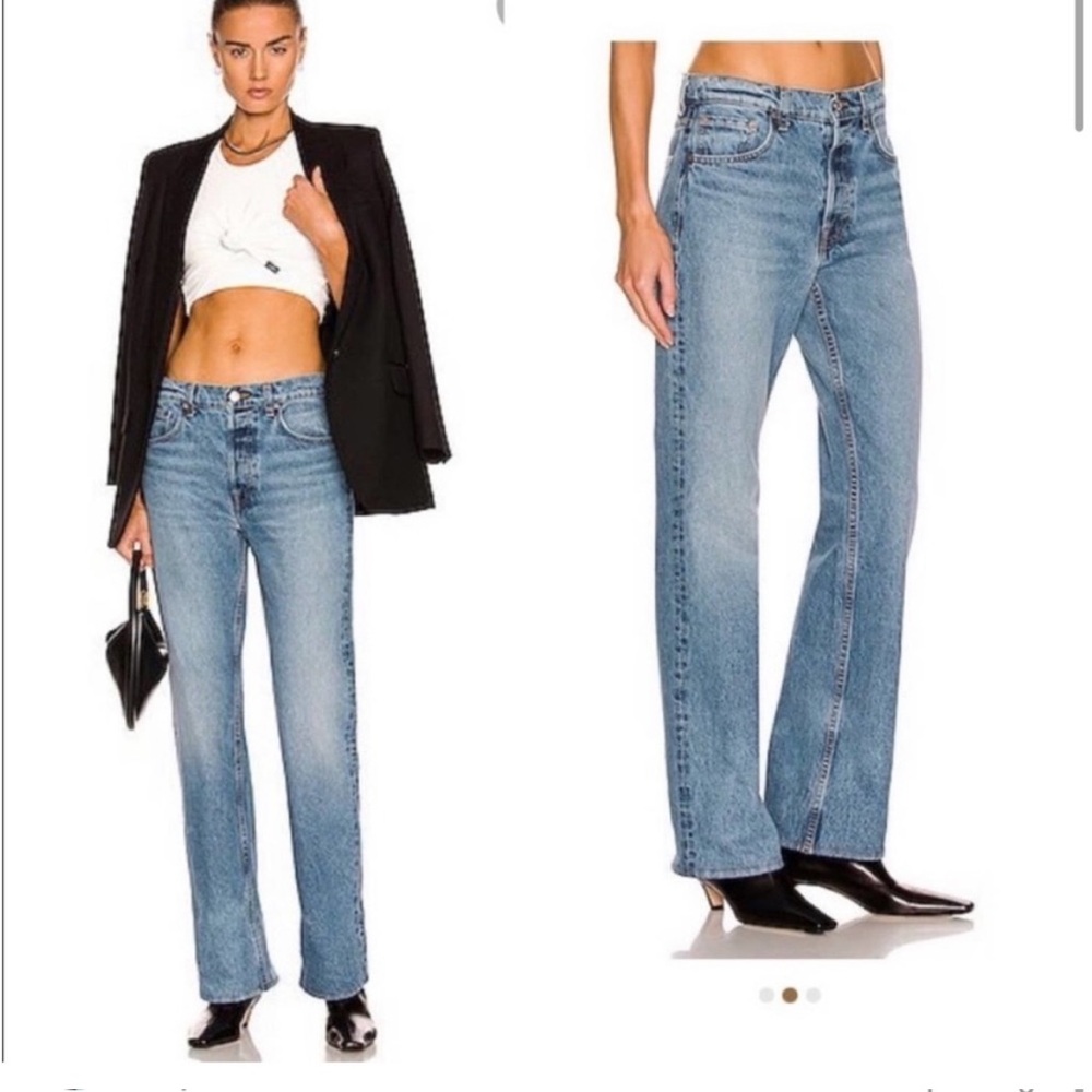 GRLFRND The Courtney Low Rise Boot Jeans East River